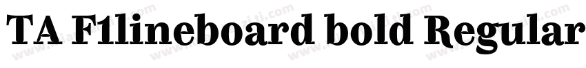 TA F1lineboard bold Regular字体转换